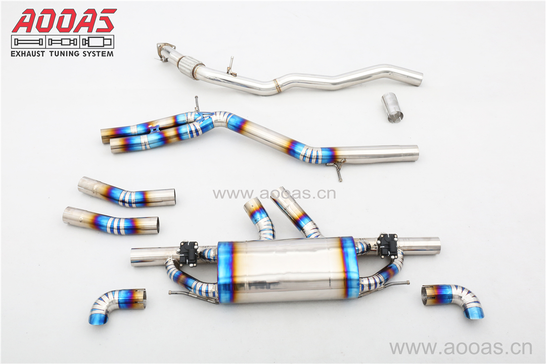 Audi Q8 3.0T SS304 / Front Pipe + Tiatnium / Valvetronic Catback System